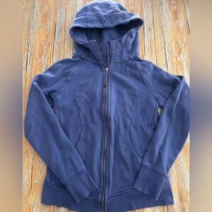 Lululemon Women's Full Zip Scuba Hoodie Jacket Size 4 Blue
